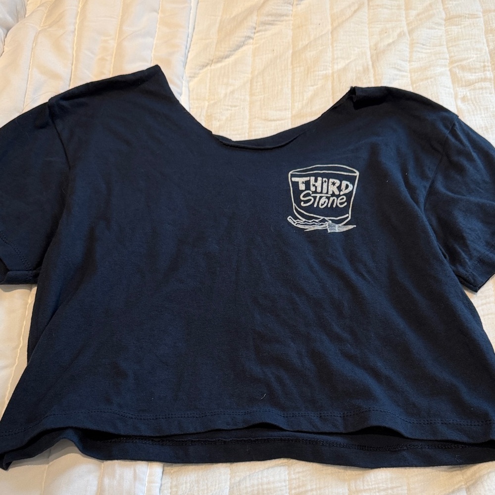 Third Stone Navy Blue Crop Top